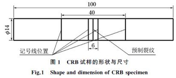 圖１ CRB試樣的形狀與尺寸